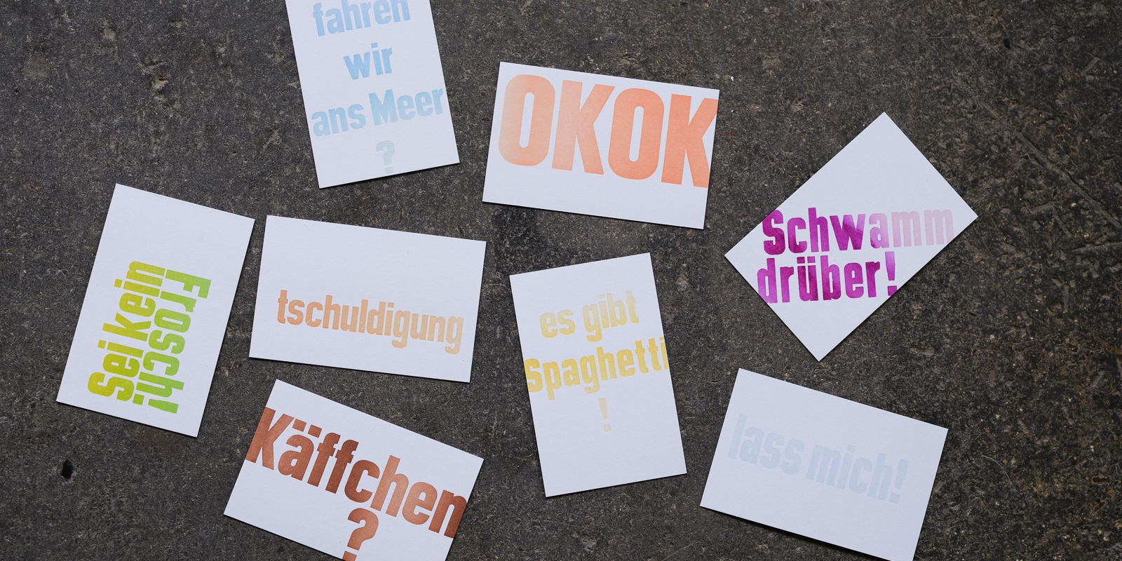 Postkarten für alle Lebenslagen: tschuldigung